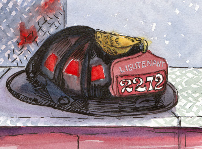 Firefighter Helmet Lights. Lieutenant#39;s Helmet, ink amp;