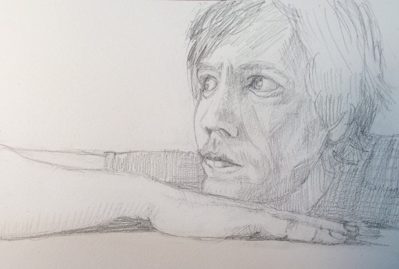 Portrait sketch, Stuart, pencil