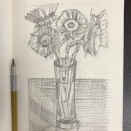 Sunflowers 1-B Sketch