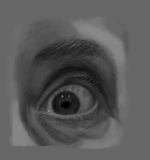 Eye, sketched in Procreate on the iPad