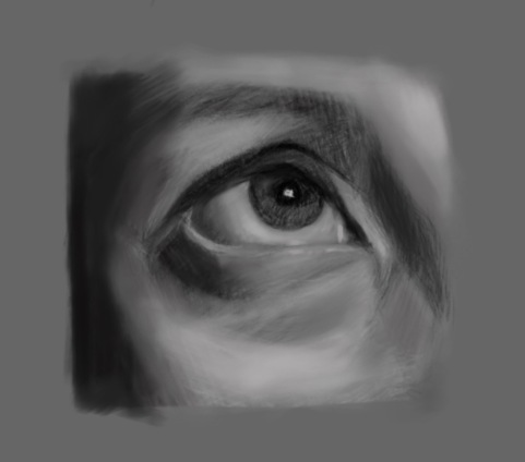 Eye, sketched in Procreate on the iPad
